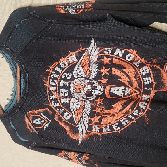 AFFLICTION Reversible Thermal American customs 1973 sz XXL - Picture 4 of 8
